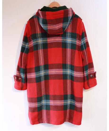 【古着】RALPH LAUREN TARTAN CHECK COAT Red Size M