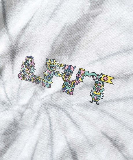 LFYT × FRITILLDEA エルエフワイティー × フリティルディア …AND KINDNESS TO ALL TIE DYED TEE 半袖T シルバー Size XXL