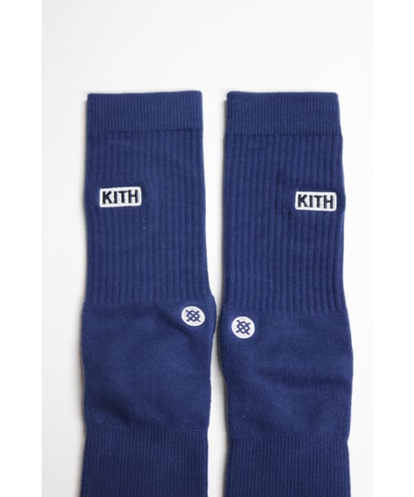 KITH CLASSIC LOGO STANCE SOX Navy Size L (US 9-12 , JP 27-30cm)