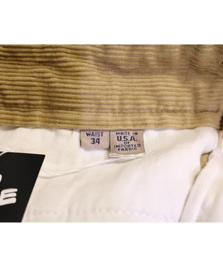 【古着】BILLS KHAKIS CORDUROY CHINO PANTS Beige Size W34