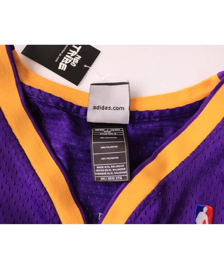 【古着】NBA LAKERS ADIDAS 24 KOBE BRYANT Swingman Jersey Top Purple/Yellow Size 2XL