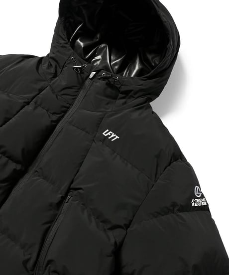 LFYT X-TREAM LOGO PUFFER JACKET BLACK