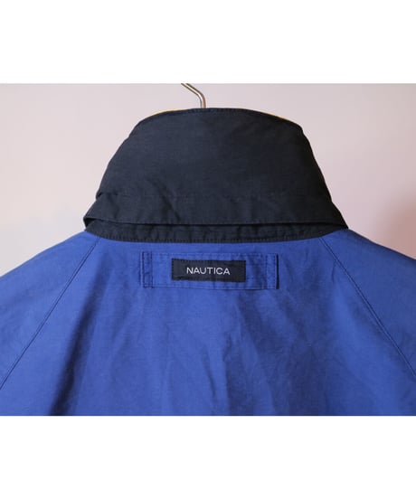 【古着】NAUTICA NYLON  JACKET Blue Size M