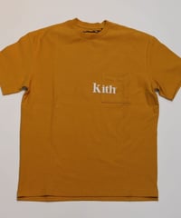 KITH serif quinn pocket tee golden orange S size