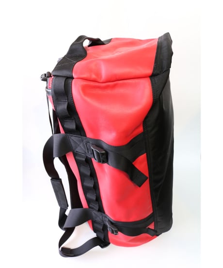 SUPREME x THE NORTH FACE LEATHER BOSTON BAG RED