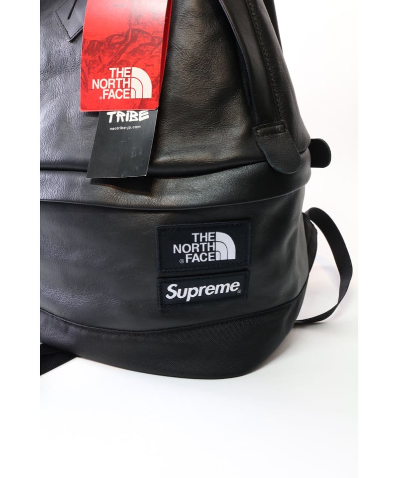 SUPREME x THE NORTH FACE LEATHER BACKPACK BLACK