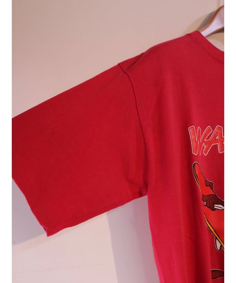 【古着】TAZ DEVIL WAX ‘EM SURF Tee Red
