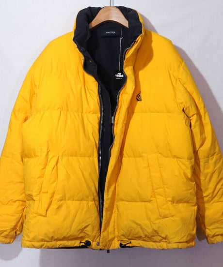 【古着】NAUTICA DOWN JACKET REVERSIBLE Black/Yellow Size XL