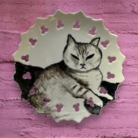 猫の絵皿