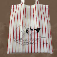 コットントートバッグ　男と猫