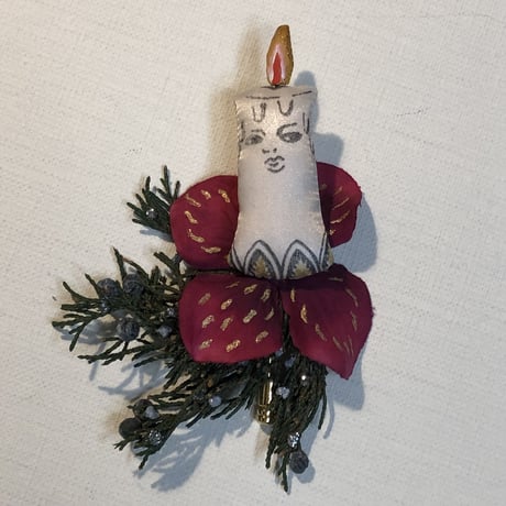 クリスマス限定ブローチ　キャンドルの妖精