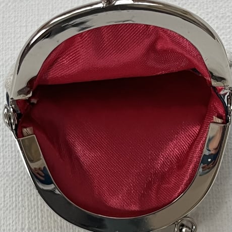 がま口キーホルダー　シルバー