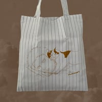 コットントートバッグ　男と猫