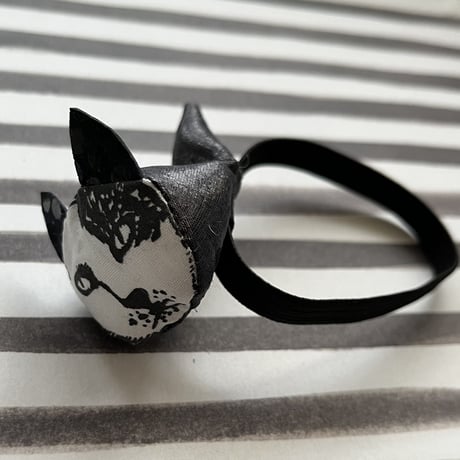 ヘアゴムネコ　ブラック