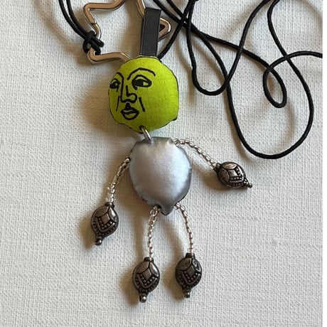 アンドロイド　ペンダント　キーホルダー   グリーン