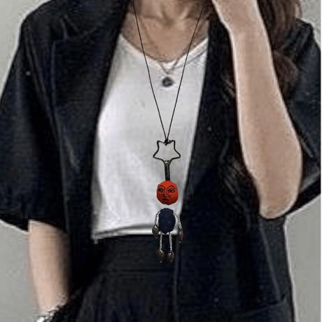 アンドロイド　ペンダント　キーホルダー   グリーン