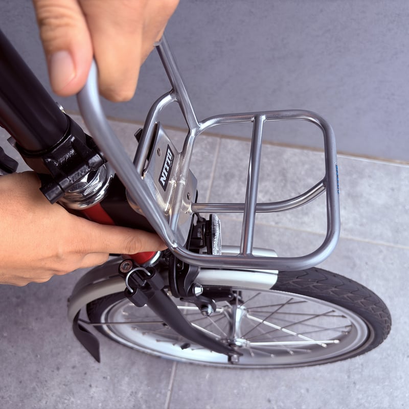 BM-13F ミニベロフロントキャリア［シルバー］ | WADACYCLE online store