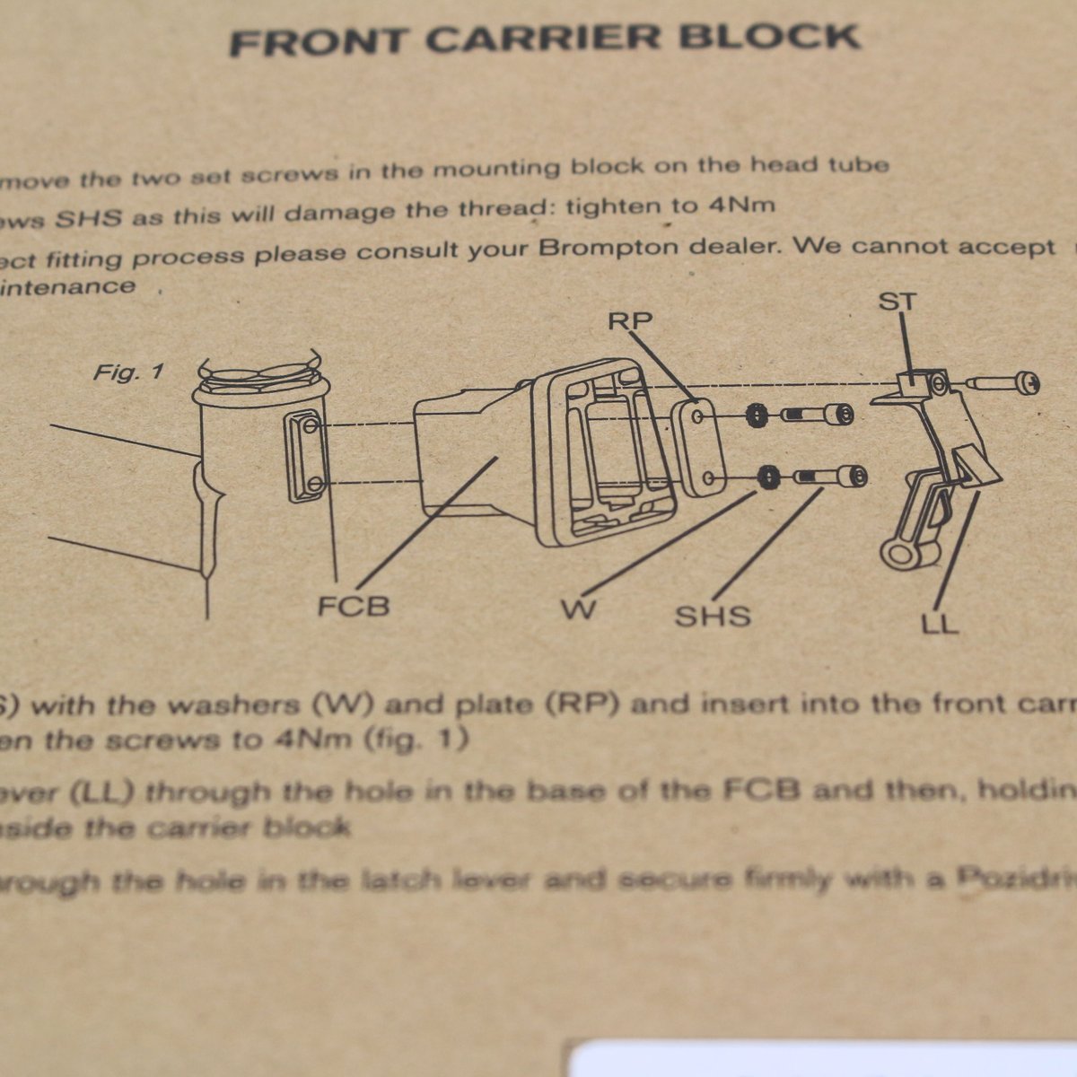 フロントキャリアブロック | WADACYCLE online store