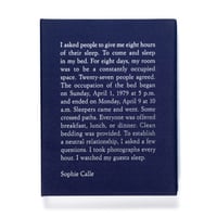 Sophie Calle: The Sleepers