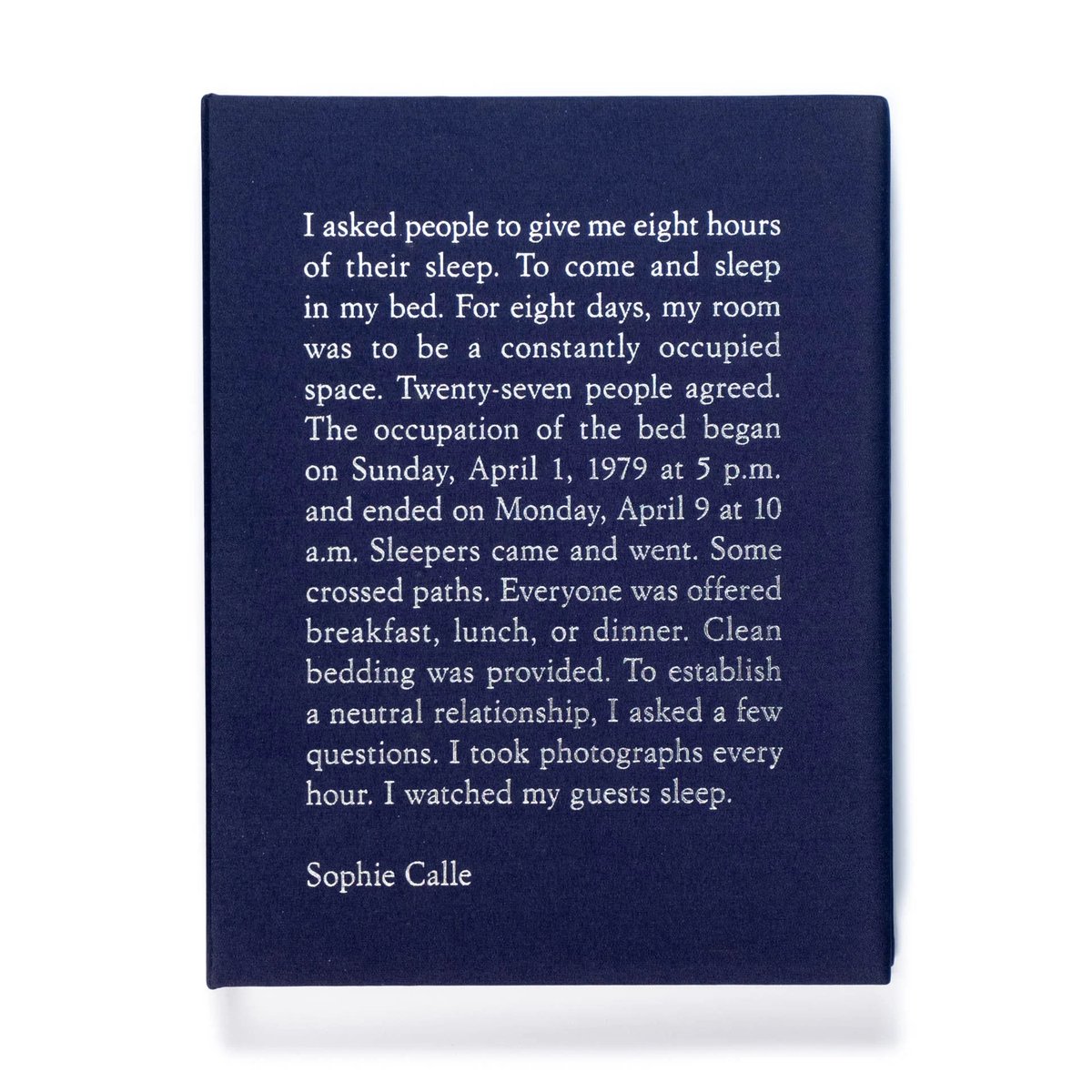Sophie Calle: The Sleepers | Art Book Iskusstvo