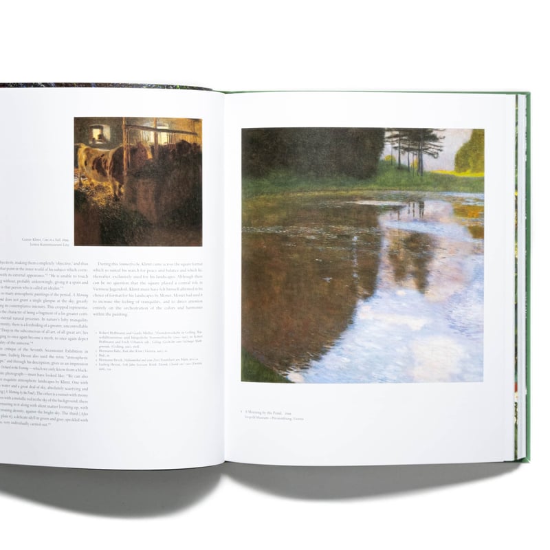 GUSTAV　KLIMT、クリムト、静かな池、希少な画集より、新品高級額 GUSTAV KLIMT、クリムト、扇を持つ婦人、希少な画集より、新品