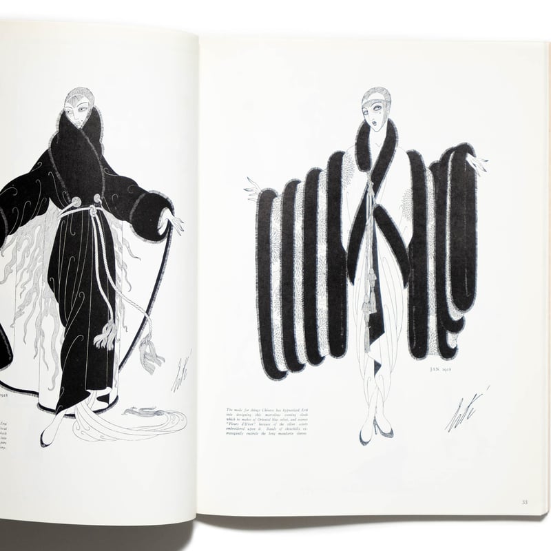 【追加画像】洋書　Designs by Erte エルテ　ハーパーズバザー Designs by 'Erte : Fashion Drawings and Illustr