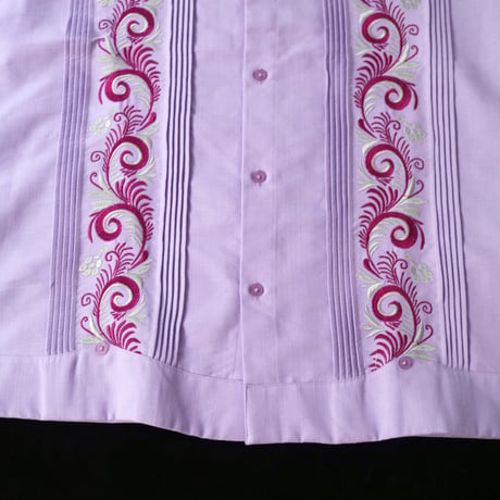 【お取り寄せ商品】【長袖】【IMP-COL-100L-LA】【GUAYABERAS COLLI】【 L/S GUAYAMISA 】【 LAVENDER 】【 ラベンダー 】