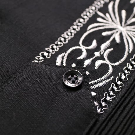 【2027年7月31日までにお届け】【受注生産】【半袖】【 ESG-01S-BW 】【 REJILLADA 】【 BLACK x WHITE 】【 黒 x 白 】