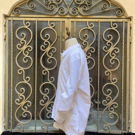 【2027年7月31日までにお届け】【受注生産】【長袖】【 ESGS-03L-WPU 】【 L/S GUAYABERA 】【REJILLADA MOTA】【麻の葉柄】【WHITExPURPLE】