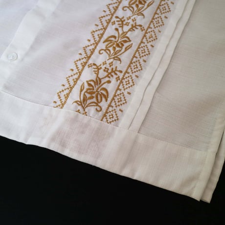 【お取り寄せ商品】【長袖】【IMP-COL-101L-WG】【 L/S GUAYAMISA】【WHITE x GOLD】【 白 x 金 】