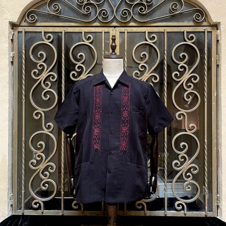 【2027年7月31日までにお届け】【受注生産】【半袖】【 ESG-01S-BBU】【 REJILLADA 】【 BLACK x BURGUNDY 】【 黒 x 臙脂色】