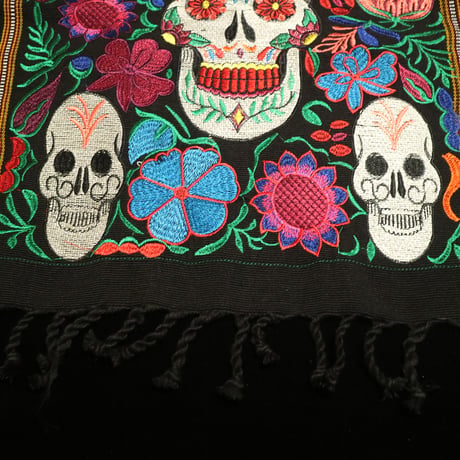 【 カラベラ刺繍布 】【 CALAVERA 】【 死者の日 】【 El Día de Muertos 】