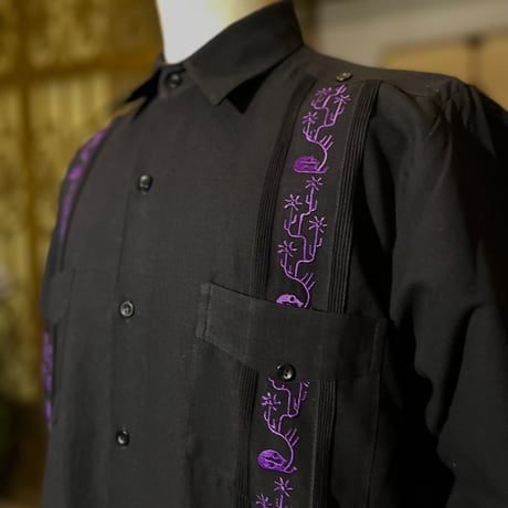 【2027年7月31日までにお届け】【受注生産】【長袖】【SHOTA CACTUS】【 ESGS-06L-BPU】【 L/S CUBANA 】【BLACKx PURPLE】 【黒x紫】