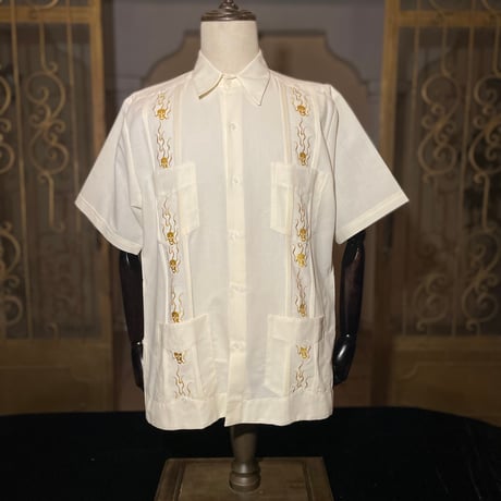 【2027年7月31日までにお届け】【受注生産】【半袖】【SHOTA CALAVERA】【 ESGS-07S-OFG】【 S/S CUBANA 】【OFF WHITE x GOLD】