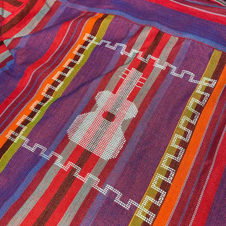 【予約商品】【長袖】【IMP-QTZ-GUI-LS-RA】【GUATEMALA】【 L/S QUETZAL SHIRTS/GUITER(ギター)】【RAINBOW】【レインボー】