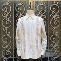 【ご注文日より１年以内にお届け】【受注生産】【長袖】【 ESG-32L-OFG 】【 L/S GUAYAMISA 】【OFF WHITExGOLD】 【オフホワイトx金】