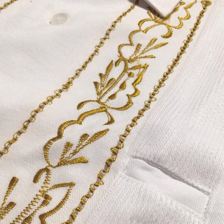 【2027年7月31日までにお届け】【受注生産】【長袖】【 ESG-20LP-WG 】【 REJILLADA CIPRE 】【 POLYESTER 】【 WHITE x GOLD 】【 白 x 金 】