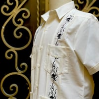 【ご注文日より１年以内にお届け】【受注生産】【半袖】【SHOTA CALAVERA】【 ESGS-07S-OFB】【 S/S CUBANA 】【OFF WHITE x BLACK】