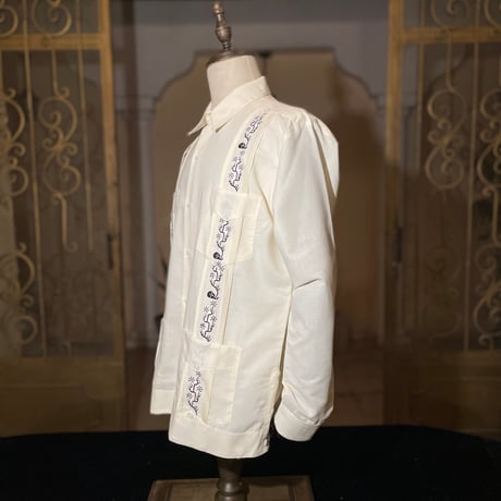 【2027年7月31日までにお届け】【受注生産】【長袖】【SHOTA CACTUS】【 ESGS-06L-OFB】【 L/S CUBANA 】【OFF WHITExBLACK】 【オフホワイトx黒】