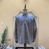 【9/11入荷】【予約商品】【長袖】【袖刺繍】【ESG-T30L-GR】【 L/S GUAYAMISA 】【 GRAY  】【 グレー 】