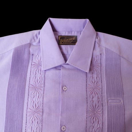 【2027年7月31日までにお届け】【受注生産】【半袖】【 ESG-01S-LA 】【 S/S GUAYABERA 】【 REJILLADA 】【 LAVENDER 】【 ラベンダー 】