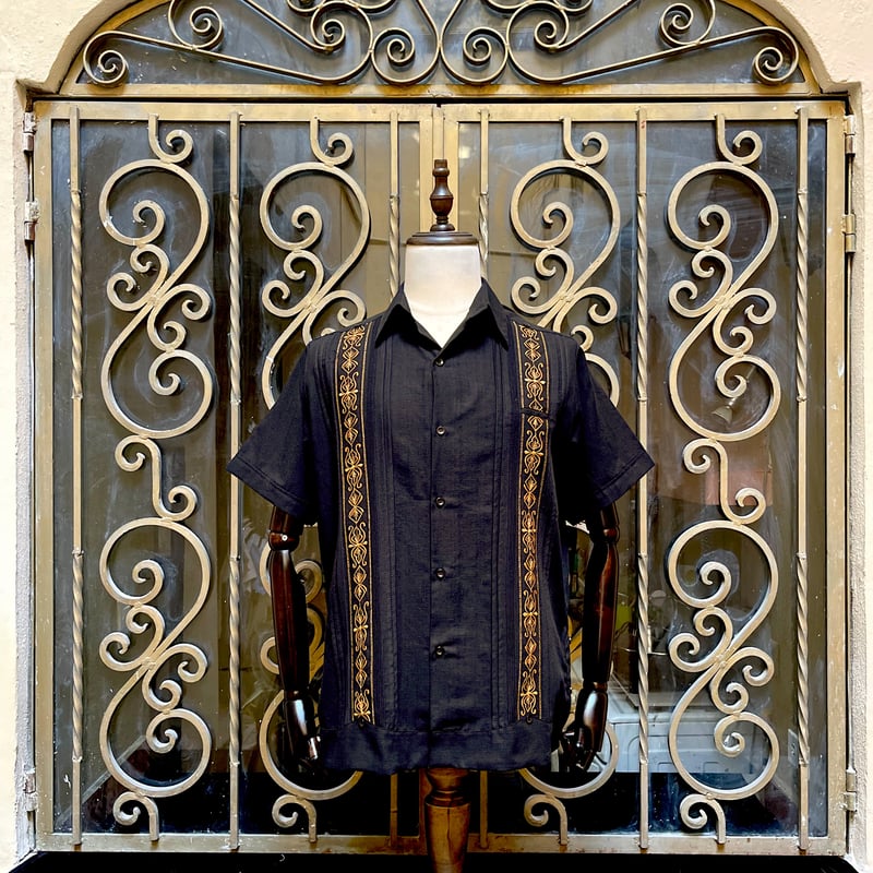 【ピースさん専用】ESCADA 半袖 S Tシャツ ロゴ 総柄 エスカーダ 半袖】【 ESG-32S-BG 】【 S/S GUAYAMISA 】【BLACK x GOL
