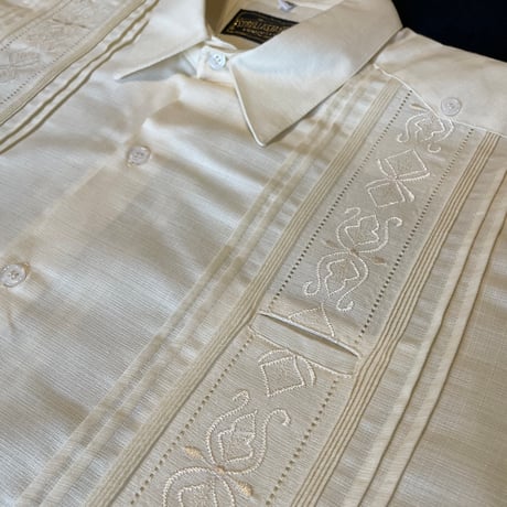 【長袖】【 ESG-32L-OF 】【 L/S GUAYAMISA 】【OFF WHITE】 【オフホワイト】