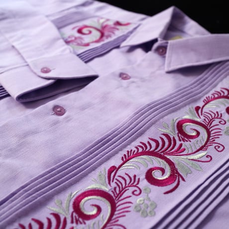 【お取り寄せ商品】【長袖】【IMP-COL-100L-LA】【GUAYABERAS COLLI】【 L/S GUAYAMISA 】【 LAVENDER 】【 ラベンダー 】