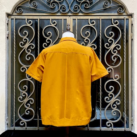 【2027年7月31日までにお届け】【受注生産】【 半袖 】【 ESG-01S-MU 】【 S/S GUAYABERA 】【 REJILLADA 】【 MUSTARD 】【 マスタード 】