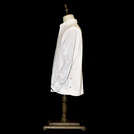 【お取り寄せ商品】【長袖】【袖刺繍】【IMP-101L-W】【 L/S GUAYAMISA】【 WHITE 】【 白 】