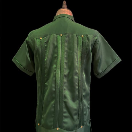 【予約】【半袖】【IMP-DE-03S-GRE-36】【 DEADSTOCK 】【S/S GUAYABERA】【GREEN】 【緑】