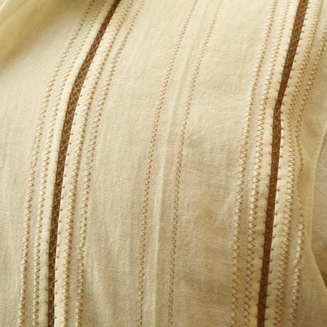 【お取り寄せ商品】【半袖】【 S/S GUAYAMISA 】【ESG-108S-OFBR 】【 OFF WHITE x BROWN 】【 オフホワイト x 茶色 】