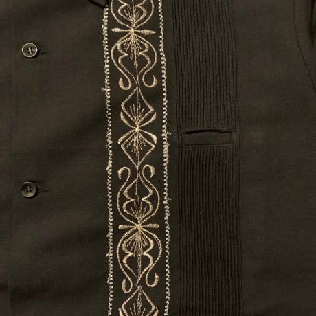 【2027年7月31日までにお届け】【受注生産】【長袖】【 ESG-01L-BSI 】【L/S REJILLADA 】【 BLACK x SILVER 】【 黒 x 銀 】