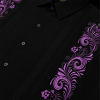 【受注生産】【2026年10月〜12月お届け】【半袖】【ESG-30S-BPU】【 S/S GUAYAMISA 】【BLACKxPURPLE】【 黒x紫 】